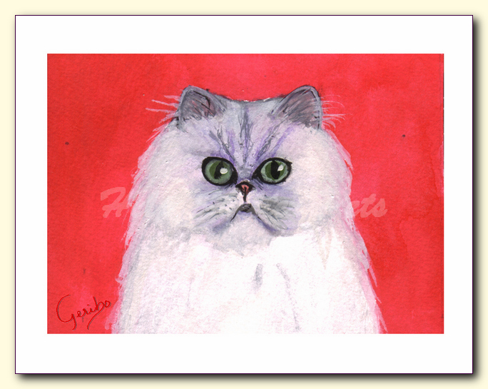 persian cat notecard by dj geribo at help shelter pets detail image