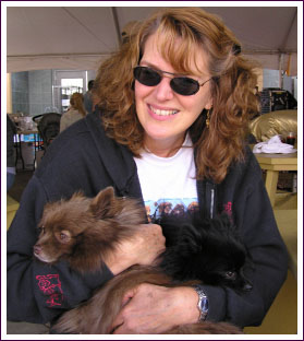 Help Shelter Pets cofounder DJ Geribo with her Pomeranians Kameko and Binka